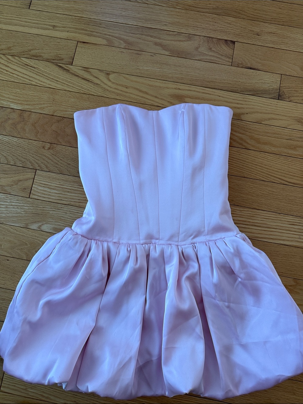 Strapless Pink Party Dress